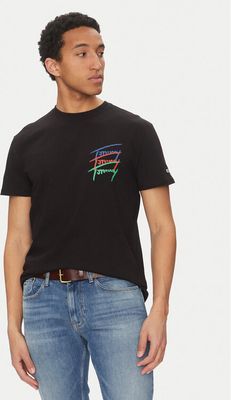 T-shirt męski letni Tommy Jeans ze sklepu: MODIVO w kategorii: T-shirty męskie - zdjęcie WP-EBWP-BKLVO-LN0_0000304663086