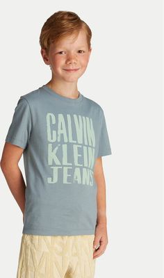 T-shirt chłopięce na lato Calvin Klein Jeans ze sklepu: MODIVO w kategorii: T-shirty chłopięce - zdjęcie WP-EBWP-BKLVO-LN0_0000304683152