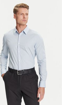 Koszula męska na wiosnę Calvin Klein ze sklepu: MODIVO w kategorii: Koszule męskie - zdjęcie WP-EBWP-BKLVO-LN0_0000304721526