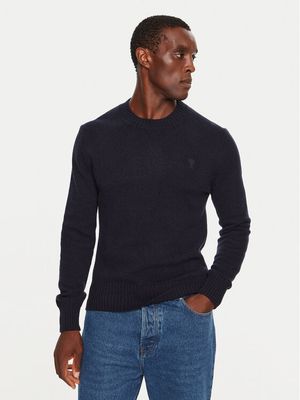 Sweter męski klasyczny AMI Paris ze sklepu: MODIVO w kategorii: Swetry męskie - zdjęcie WP-EBWP-BKLVO-LN0_0000304739026