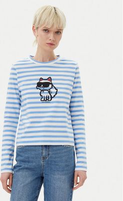 Bluzka damska casual Karl Lagerfeld ze sklepu: MODIVO w kategorii: Bluzki damskie - zdjęcie WP-EBWP-BKLVO-LN0_0000304770616