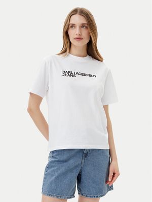 Bluzka damska na wiosnę Karl Lagerfeld Jeans ze sklepu: MODIVO w kategorii: Bluzki damskie - zdjęcie WP-EBWP-BKLVO-LN0_0000304770982
