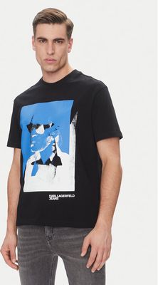 T-shirt męski na lato Karl Lagerfeld Jeans ze sklepu: MODIVO w kategorii: T-shirty męskie - zdjęcie WP-EBWP-BKLVO-LN0_0000304776731