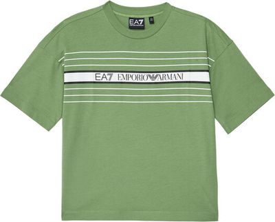 T-shirt chłopięce młodzieżowy EA7 Emporio Armani ze sklepu: MODIVO w kategorii: T-shirty chłopięce - zdjęcie WP-EBWP-BKLVO-LN0_0000304790379