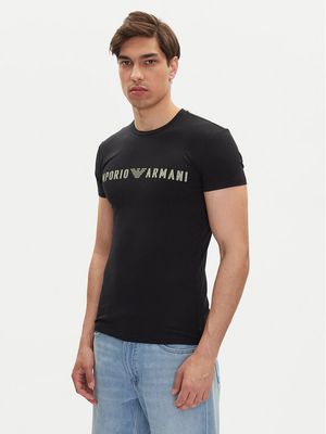 T-shirt męski klasyczny Emporio Armani Underwear ze sklepu: MODIVO w kategorii: T-shirty męskie - zdjęcie WP-EBWP-BKLVO-LN0_0000304814693