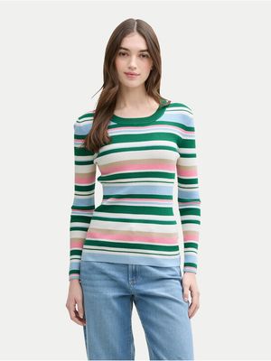 Sweter damski jesienny Tom Tailor Denim ze sklepu: MODIVO w kategorii: Swetry damskie - zdjęcie WP-EBWP-BKLVO-LN0_0000304819223