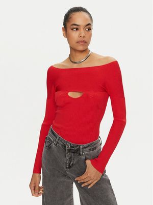 Sweter damski bez wzorów Pinko ze sklepu: MODIVO w kategorii: Swetry damskie - zdjęcie WP-EBWP-BKLVO-LN0_0000304851032
