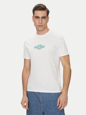 T-shirt męski casual Guess Jeans ze sklepu: MODIVO w kategorii: T-shirty męskie - zdjęcie WP-EBWP-BKLVO-LN0_0000304853982