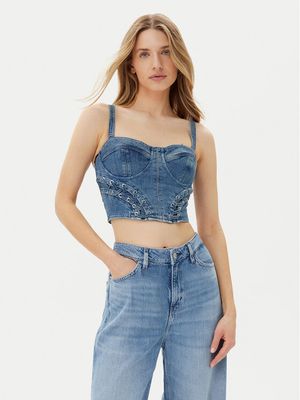 Bluzka damska casual Guess ze sklepu: MODIVO w kategorii: Bluzki damskie - zdjęcie WP-EBWP-BKLVO-LN0_0000304861253