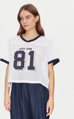 Guess Jeans - Bluzka damska ze sklepu: MODIVO w kategorii: Bluzki damskie - zdjęcie WP-EBWP-BKLVO-LN0_0000304861802