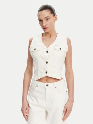 Kamizelka damska wiosenna Guess Jeans ze sklepu: MODIVO w kategorii: Kamizelki damskie - zdjęcie WP-EBWP-BKLVO-LN0_0000304862335