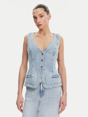 Guess - Kamizelka damska casualowa ze sklepu: MODIVO w kategorii: Kamizelki damskie - zdjęcie WP-EBWP-BKLVO-LN0_0000304862373