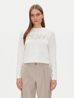 Sweter damski casualowy zimowy DKNY ze sklepu: MODIVO w kategorii: Swetry damskie - zdjęcie WP-EBWP-BKLVO-LN0_0000304880032