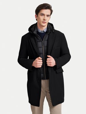 Płaszcz męski casual Bugatti ze sklepu: MODIVO w kategorii: Płaszcze męskie - zdjęcie WP-EBWP-BKLVO-LN0_0000304891250