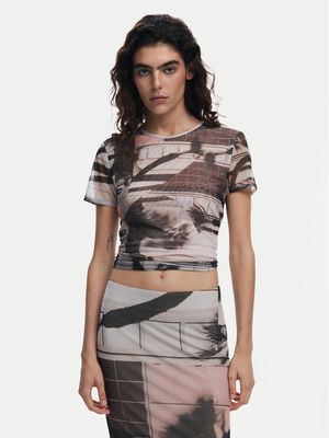 Desigual - Bluzka damska na lato ze sklepu: MODIVO w kategorii: Bluzki damskie - zdjęcie WP-EBWP-BKLVO-LN0_0000304937897