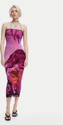 Sukienka elegancka Desigual ze sklepu: MODIVO w kategorii: Sukienki - zdjęcie WP-EBWP-BKLVO-LN0_0000304939822