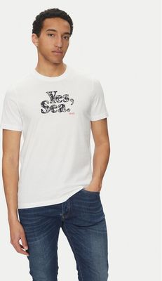T-shirt męski klasyczny Liu Jo ze sklepu: MODIVO w kategorii: T-shirty męskie - zdjęcie WP-EBWP-BKLVO-LN0_0000304988554