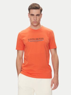 T-shirt męski klasyczny na wiosnę Tommy Hilfiger ze sklepu: MODIVO w kategorii: T-shirty męskie - zdjęcie WP-EBWP-BKLVO-LN0_0000305036520