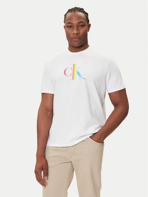 Calvin Klein Jeans - T-shirt męski klasyczny ze sklepu: MODIVO w kategorii: T-shirty męskie - zdjęcie WP-EBWP-BKLVO-LN0_0000305045812