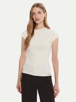 Bluzka damska casualowa Calvin Klein ze sklepu: MODIVO w kategorii: Bluzki damskie - zdjęcie WP-EBWP-BKLVO-LN0_0000305049261