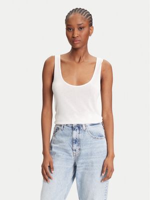 Calvin Klein - Bluzka damska na lato ze sklepu: MODIVO w kategorii: Bluzki damskie - zdjęcie WP-EBWP-BKLVO-LN0_0000305049759