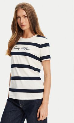 Bluzka damska na lato Tommy Hilfiger ze sklepu: MODIVO w kategorii: Bluzki damskie - zdjęcie WP-EBWP-BKLVO-LN0_0000305057945
