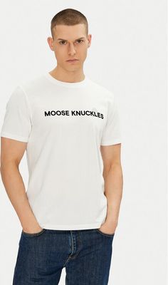 T-shirt męski na lato Moose Knuckles ze sklepu: MODIVO w kategorii: T-shirty męskie - zdjęcie WP-EBWP-BKLVO-LN0_0000305089120