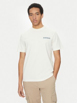 T-shirt męski na wiosnę casual Napapijri ze sklepu: MODIVO w kategorii: T-shirty męskie - zdjęcie WP-EBWP-BKLVO-LN0_0000305102362