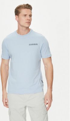 T-shirt męski casual Napapijri ze sklepu: MODIVO w kategorii: T-shirty męskie - zdjęcie WP-EBWP-BKLVO-LN0_0000305102386