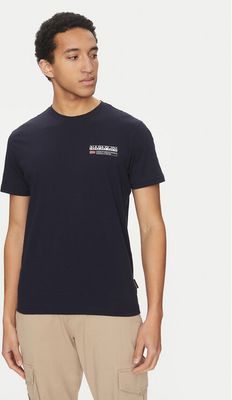 T-shirt męski klasyczny Napapijri ze sklepu: MODIVO w kategorii: T-shirty męskie - zdjęcie WP-EBWP-BKLVO-LN0_0000305103352