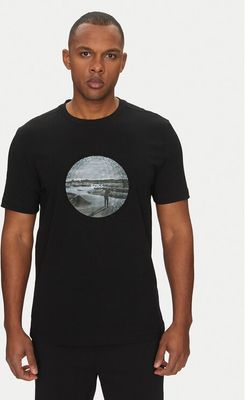T-shirt męski elegancki BOSS ze sklepu: MODIVO w kategorii: T-shirty męskie - zdjęcie WP-EBWP-BKLVO-LN0_0000305111524