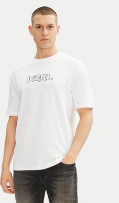 T-shirt męski Karl Lagerfeld ze sklepu: MODIVO w kategorii: T-shirty męskie - zdjęcie WP-EBWP-BKLVO-LN0_0000305124593