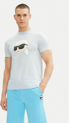 T-shirt męski na wiosnę Karl Lagerfeld ze sklepu: MODIVO w kategorii: T-shirty męskie - zdjęcie WP-EBWP-BKLVO-LN0_0000305124975