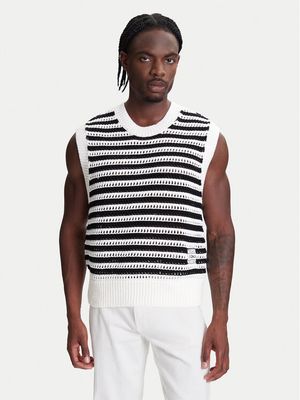 Tommy Hilfiger - Sweter męski w paski ze sklepu: MODIVO w kategorii: Swetry męskie - zdjęcie WP-EBWP-BKLVO-LN0_0000305125897