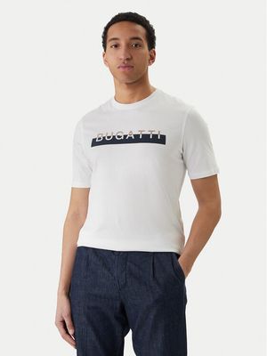 T-shirt męski na wiosnę Bugatti ze sklepu: MODIVO w kategorii: T-shirty męskie - zdjęcie WP-EBWP-BKLVO-LN0_0000305126993