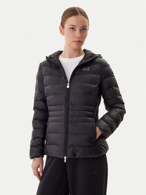 Kurtka damska bez wzorów EA7 Emporio Armani ze sklepu: MODIVO w kategorii: Kurtki damskie - zdjęcie WP-EBWP-BKLVO-LN0_0000305208538