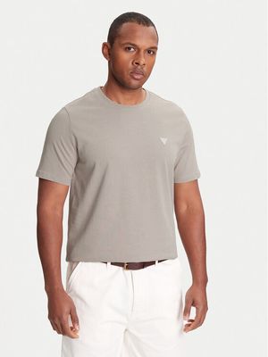 T-shirt męski casual bez wzorów Guess ze sklepu: MODIVO w kategorii: T-shirty męskie - zdjęcie WP-EBWP-BKLVO-LN0_0000305229359