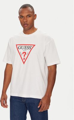 Guess Jeans - T-shirt męski na lato ze sklepu: MODIVO w kategorii: T-shirty męskie - zdjęcie WP-EBWP-BKLVO-LN0_0000305229366