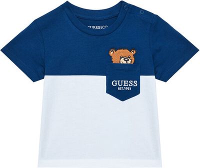 T-shirt chłopięce Guess ze sklepu: MODIVO w kategorii: T-shirty chłopięce - zdjęcie WP-EBWP-BKLVO-LN0_0000305231871