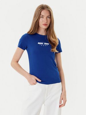 Bluzka damska Guess Jeans ze sklepu: MODIVO w kategorii: Bluzki damskie - zdjęcie WP-EBWP-BKLVO-LN0_0000305237460