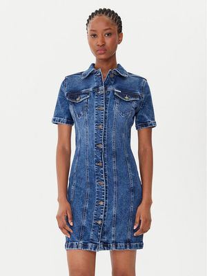 Sukienka wiosenna Guess Jeans ze sklepu: MODIVO w kategorii: Sukienki - zdjęcie WP-EBWP-BKLVO-LN0_0000305238535