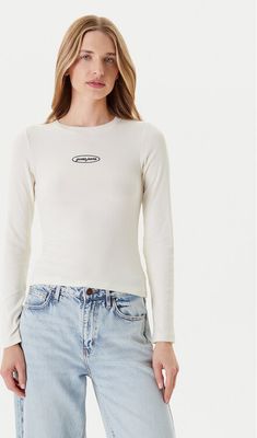 Bluzka damska zimowa Guess Jeans ze sklepu: MODIVO w kategorii: Bluzki damskie - zdjęcie WP-EBWP-BKLVO-LN0_0000305238719