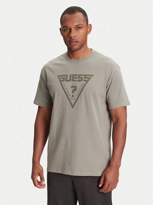 T-shirt męski casual Guess ze sklepu: MODIVO w kategorii: T-shirty męskie - zdjęcie WP-EBWP-BKLVO-LN0_0000305239785