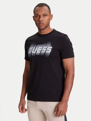 T-shirt męski na lato Guess ze sklepu: MODIVO w kategorii: T-shirty męskie - zdjęcie WP-EBWP-BKLVO-LN0_0000305240224
