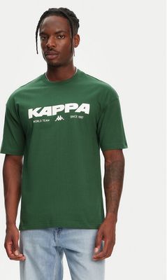 T-shirt męski w nadruki z napisami Kappa ze sklepu: MODIVO w kategorii: T-shirty męskie - zdjęcie WP-EBWP-BKLVO-LN0_0000305241696
