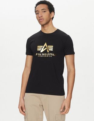 T-shirt męski na lato Alpha Industries ze sklepu: MODIVO w kategorii: T-shirty męskie - zdjęcie WP-EBWP-BKLVO-LN0_0000305301635