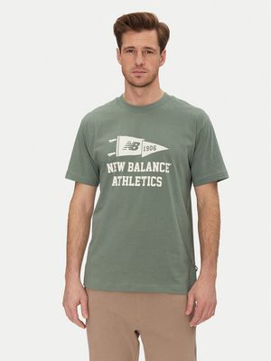 T-shirt męski na lato New Balance ze sklepu: MODIVO w kategorii: T-shirty męskie - zdjęcie WP-EBWP-BKLVO-LN0_0000305306043