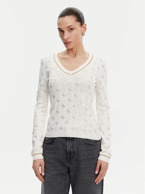 Sweter damski Guess ze sklepu: MODIVO w kategorii: Swetry damskie - zdjęcie WP-EBWP-BKLVO-LN0_0000305308375