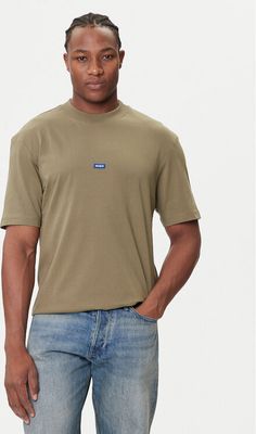 T-shirt męski HUGO ze sklepu: MODIVO w kategorii: T-shirty męskie - zdjęcie WP-EBWP-BKLVO-LN0_0000305335814
