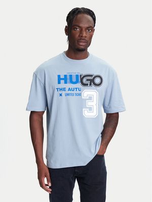 T-shirt męski w stylu młodzieżowym klasyczny HUGO ze sklepu: MODIVO w kategorii: T-shirty męskie - zdjęcie WP-EBWP-BKLVO-LN0_0000305336125